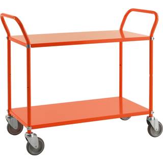 Kongamek 90 x 44 Orange Vogn med 2 hylder i lys farve