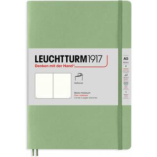 Notizbuch Medium blanko Softcover A5 - Salbei