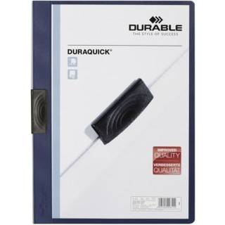 Durable Duraquick® 20 klemmappe i pp-plast med klar forside,  blå