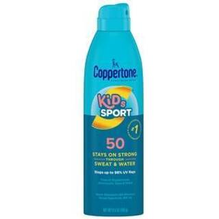 Coppertone Sport Kids Sunscreen Spray SPF 50 Vandbestandig kontinuerlig spray solcreme til børn bredspektret solcreme SPF 50 5,5 oz spray