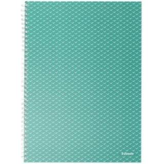 Notesbog Colour'Breeze A4 kvadreret grøn, Esselte 628477, 4stk