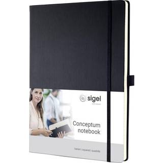 Sigel CONCEPTUM® CO111 Notesbog karieret Sort Antal
