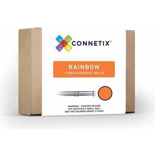 Connetix - Kuglebane-kugler - Regnbuefarver - 12 stk.