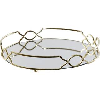 Snack bakke DKD Home Decor Spejl Metal (30 x 30 x 5 cm)