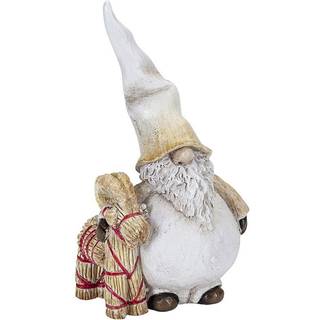 Santa Dante med halmbuk, H 8 cm