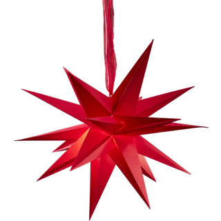 Star Trading - Christmas Star - Paper Star December - Red - 35 cm
