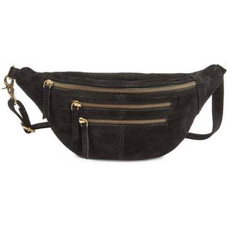 Style Cinta i sort ruskind (kun to stk. på lager). Flot kombineret bumbag / bæltetaske i smukt ruskind