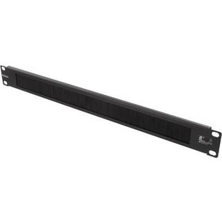 DELTACO 19'' 1U Metal Cable Management with brush in the middle