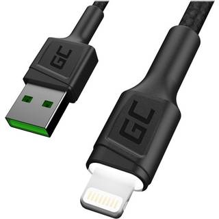Green Cell KABGC05 Lightning kabel 1,2 m Sort
