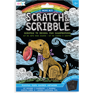 Ooly Mini Scratch & Scribble Art Kit: Legende hvalpe