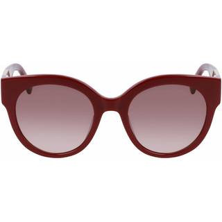 LONGCHAMP Kvinde LO673S 604 Solbriller Plast Bordeaux Rød Rund Skygge