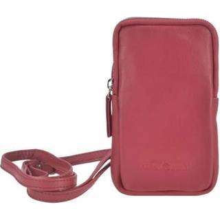 Handy Umhängetasche Leder 11x18cm "Nappa" rot | Greenburry.de