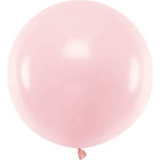 1 stk Stor pastel lyserød ballon - 60 cm