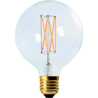 LED 3-step mem E27 125mm - Transparent