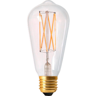 LED 3-step mem E27 64mm - Transparent