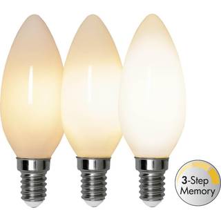 Star Trading - LED LAMP E14 C35 UPAQUE FILAMENT RA90 3 -STEP Hukommelse - 4.0W - 2700K - 3 -trin -DIM (hukommelse)