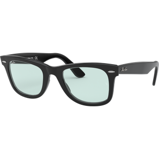 Ray - Ban Unisex RB2140F WAYFARER 901/64 Solbriller Acetat Sort Blå Firkantet Normal