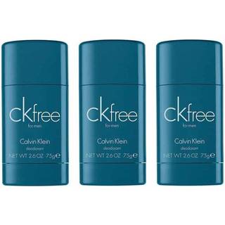3-pack Calvin Klein CK Free Deostick 75ml
