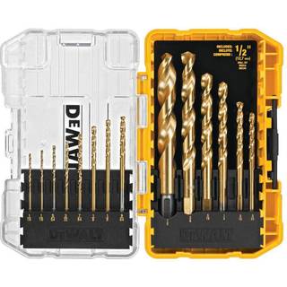 DEWALT DW1341 14-PIECE TITANIUM NITRIDE SPEED TIP BOR BIT SET