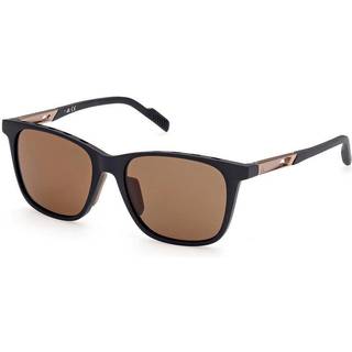 Adidas Sport Mand SP0051 02E Solbriller Plast Sort-opaque Brun Rund Polariseret