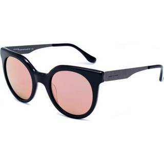 Italia Independent Kvinde I-LIGHT METAL 0801 009.ACE Outlet solbriller Acetat Sort Grå Cat Eye