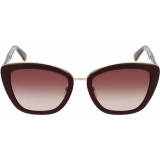 LONGCHAMP Kvinde LO687S 604 Solbriller Plast Bordeaux Rød Cat Eye Skygge