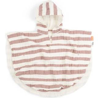 Done by Deer GOTS Stribet Bath Poncho Grøn One Size      Unisex