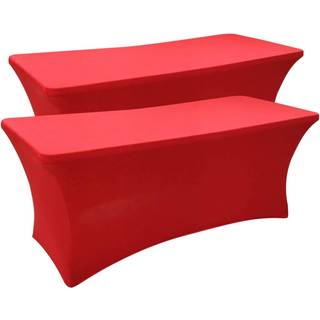 Separo 2 Pack 6 ft Navy Blue Table Cover Monteret rektangulær duge Stretchable Fabra Lycra Table klud 6 ft rynkefrit til festhandel Banket bryllu