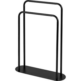 Showerdrape Showerdrape Black Aspen Freestanding Double Towel Stand