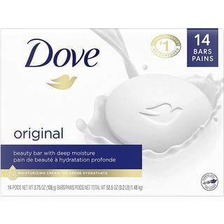 Dove Beauty Bar Gentle Skin Cleanser Fugtgivende til blid bld hudpleje Original lavet med 1/4 fugtighedscreme 3,75 oz 14 barer