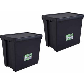 EXTREM slagfaste transportkasser, 92 L Sort