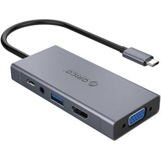 Orico - Adapter Hub 5 in 1 HDMI 4K USB 3 0 VGA AUX USB C PD 60W