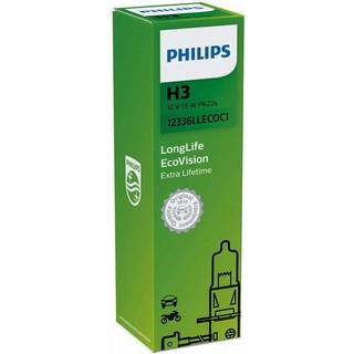 Philips H3 Longlife EcoVision pære med op til 4x længere levetid