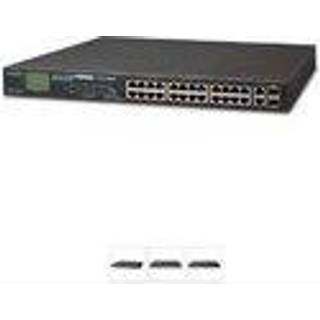 PLANET 24P SWITCH 10/100TX 802.3AT POE+2P GB TP/SFP LCD POE IN CPNT