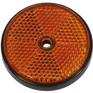 Refleks rund gul diameter 68mm 2stk