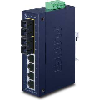 PLANET ISW-621TS15 netværksswitch Ikke administreret L2 Fast Ethernet (10/100) Blå