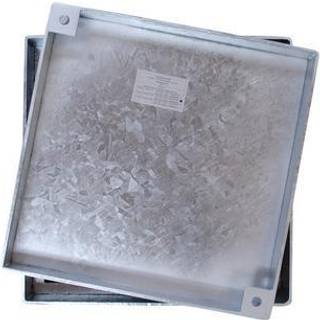 Jesmig 315/425 x 70 mm brønddæksel til integrerede fliser, 12,5 T