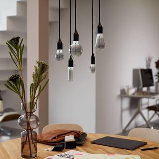 FORÅRSUDSALG - E27 - Philips Flame Smoky LED Globe Pære 2W - 100lm