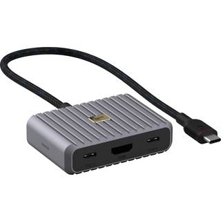 Unisynk 5 port USB-C Hub 8K 100W Grå