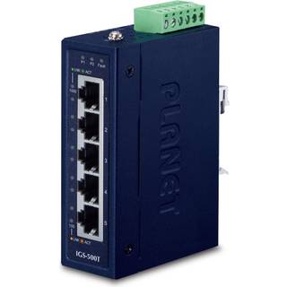 PLANET IGS-500T netværksswitch Ikke administreret Gigabit Ethernet (10/100/1000) Blå