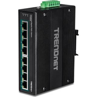 TRENDnet TI-PG80B 8-Port Industrial Gigabit PoE+ DIN-Rail Switch (24 - 56V)