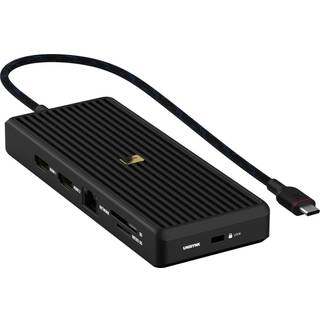 Unisynk 12-portars USB-C Hubb 8KPRO 100W - Sort
