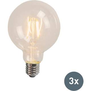 Sæt med 3 E27 LED Glødetråd G95 4W 320lm 2700K