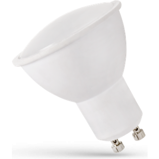 1,5W LED spot - Mælkehvid front, 230V, GU10 - Dæmpbar : Ikke dæmpbar, Kulør : Varm