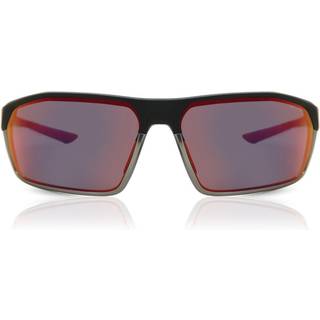 Nike Mand NIKE CLASH E DD1222 010 Solbriller Plast Sort Rød Wraparound