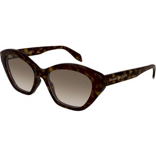 Alexander McQueen AM0355S 002 54 Solbriller Kvinder Tortoiseshell - Havana - 54mm