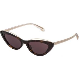 Police Kvinde SPL937 MASCARA 1 0722 Solbriller Plast Havana Cat Eye Normal