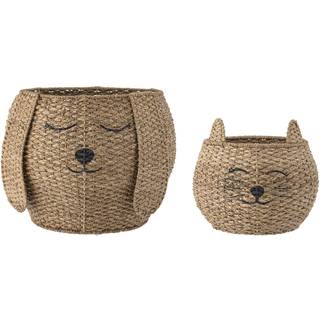 Bloomingville 2-pak Milus Kurve Brune One Size      Unisex