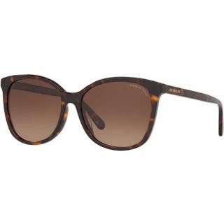 Coach HC8271U L1101 Polarized 5120T5 57 Solbriller Kvinder Tortoiseshell - Dark Tortoise - 57mm