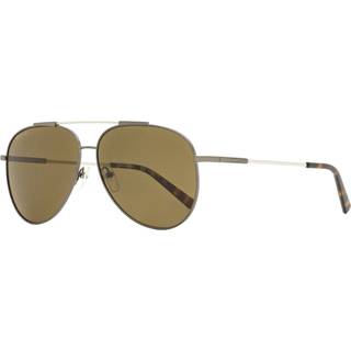 Ferragamo Unisex SF265S 068 Solbriller Metal Rutenio Dark Brun Pilot